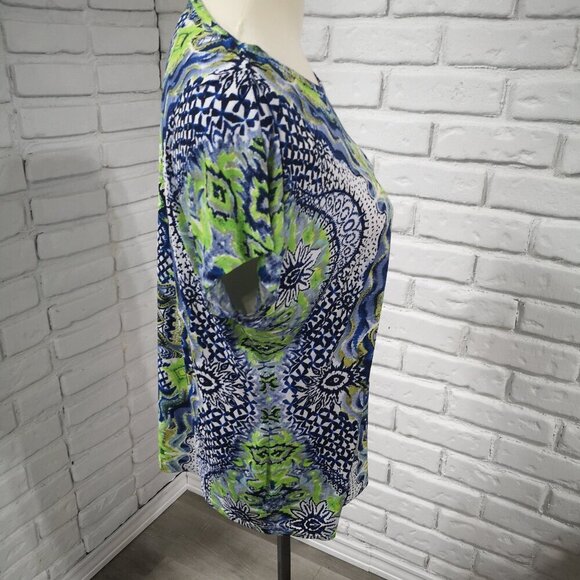 2 / $30.00 - Libra Ladies Multi Colored Size Large Made in Canada Top - Picture 4 of 8